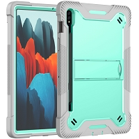 Samsung Galaxy Tab S8/S7 DFAP Defender Case With Stylus Pen Slot Gray/Green