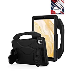 Hand - Held Stand Kids Case - BLACK for Galaxy Tab S9 / Tab S9 FE / Tab S10 FE / Tab S10 Lite
