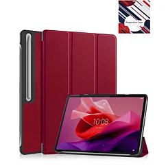 Smart Shockproof Stand Case - RED Tab for Galaxy Tab S9 / Tab S9 FE / Tab S10 FE / Tab S10 Lite