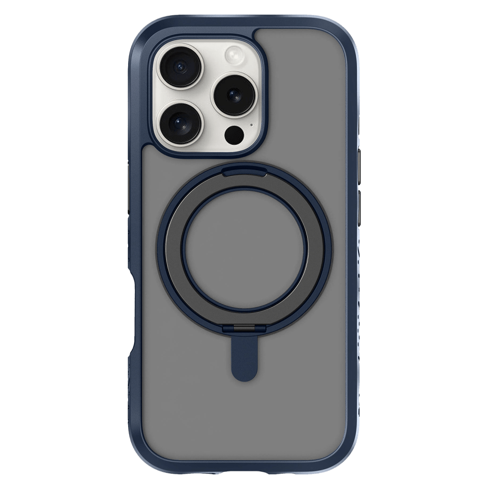 Laut - Crystal Matter MagSafe Case for Apple iPhone 16 Pro Max - Denim Blue