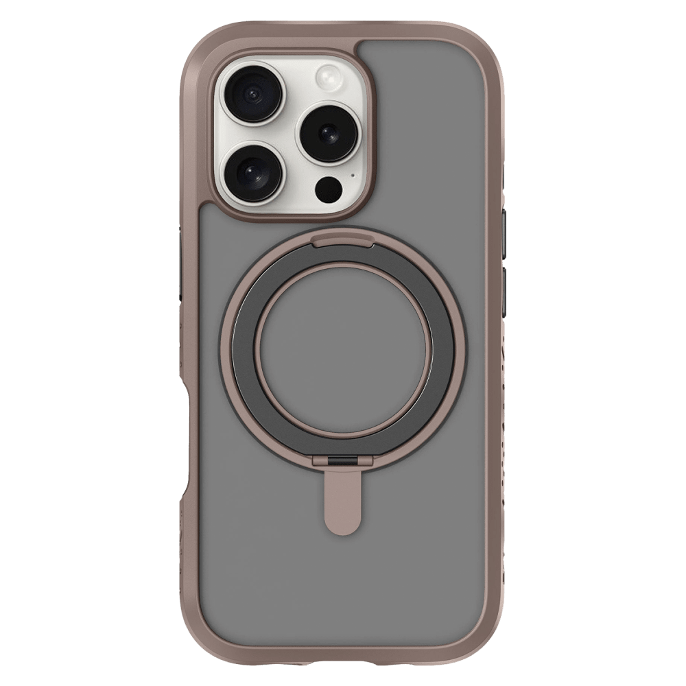 Laut - Crystal Matter MagSafe Case for Apple iPhone 16 Pro Max - Earth Brown