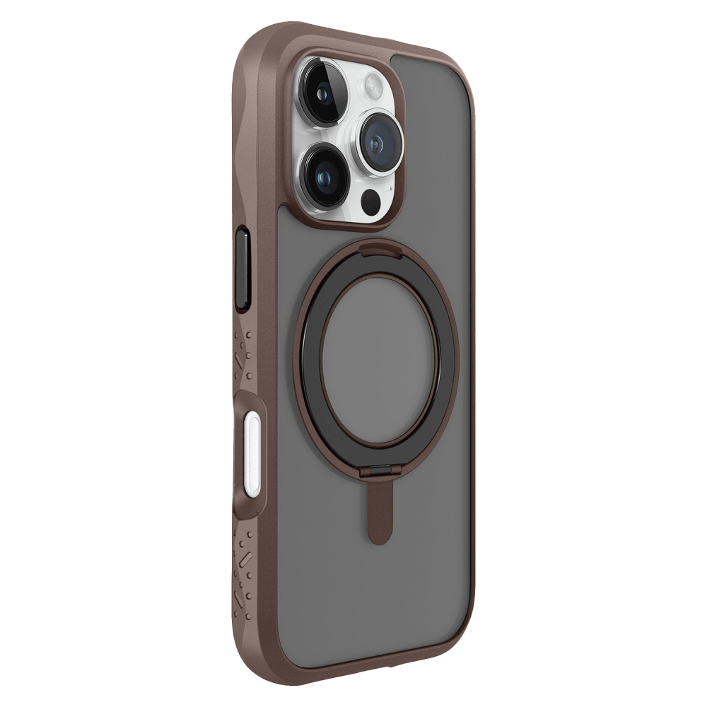 Laut - Crystal Matter MagSafe Case for Apple iPhone 16 Pro Max - Earth Brown
