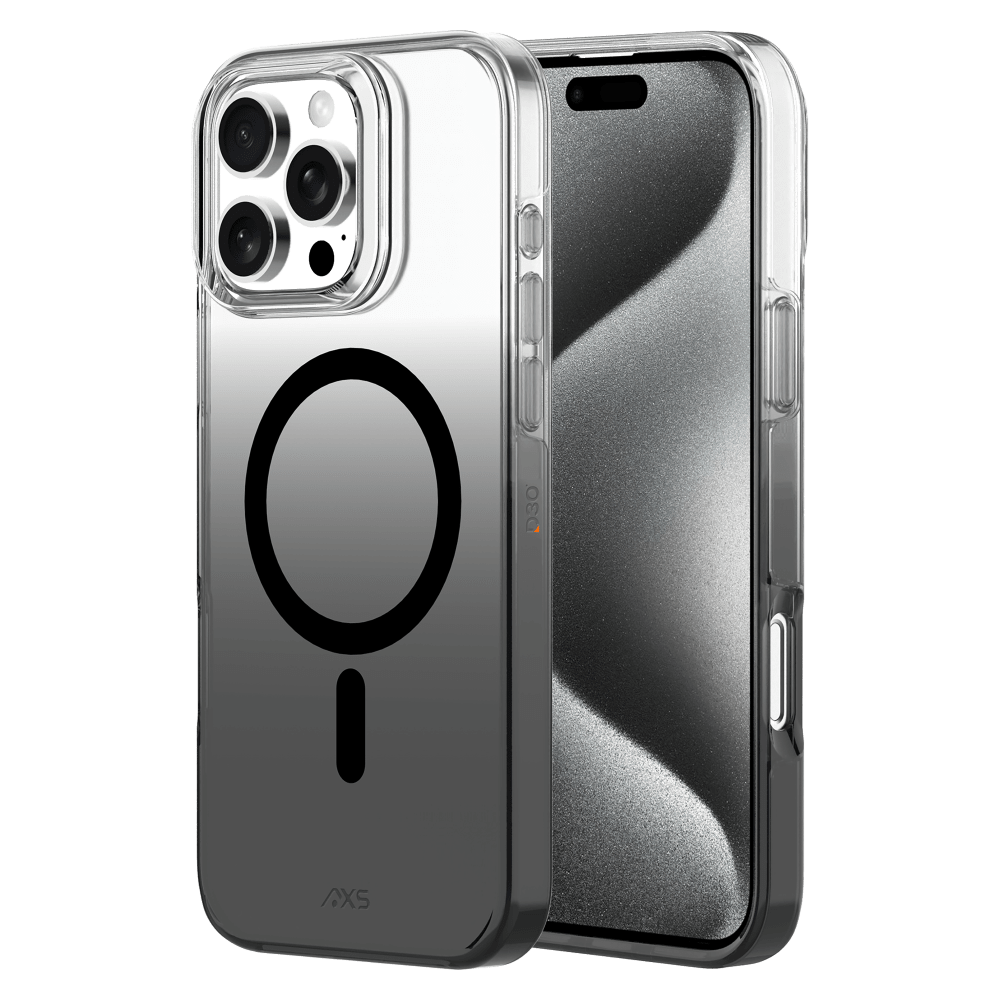 AXS - Crystal Shield D3O MagSafe Case for Apple iPhone 16 Pro Max - Smoke Gradient