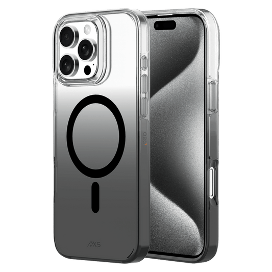 AXS - Crystal Shield D3O MagSafe Case for Apple iPhone 16 Pro Max - Smoke Gradient
