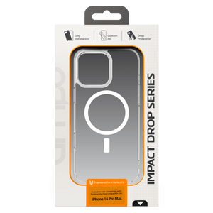 AMPD - TPU / Acrylic Crystal Clear MagSafe Case for Apple iPhone 16 Pro Max - Clear