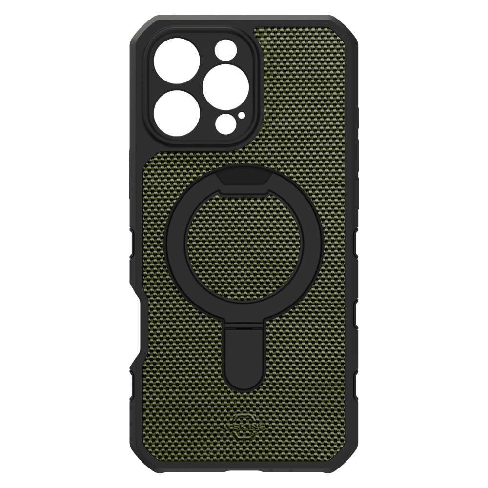 ITSKINS - Force_R Nylon MagSafe Case for Apple iPhone 16 Pro Max - Olive Green And Black