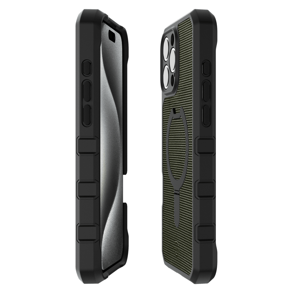 ITSKINS - Force_R Nylon MagSafe Case for Apple iPhone 16 Pro Max - Olive Green And Black