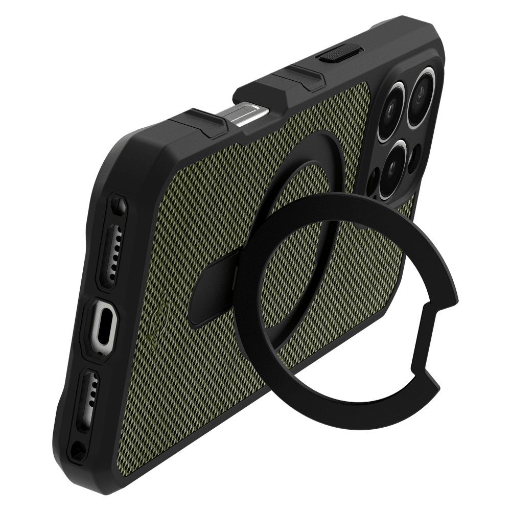 ITSKINS - Force_R Nylon MagSafe Case for Apple iPhone 16 Pro Max - Olive Green And Black