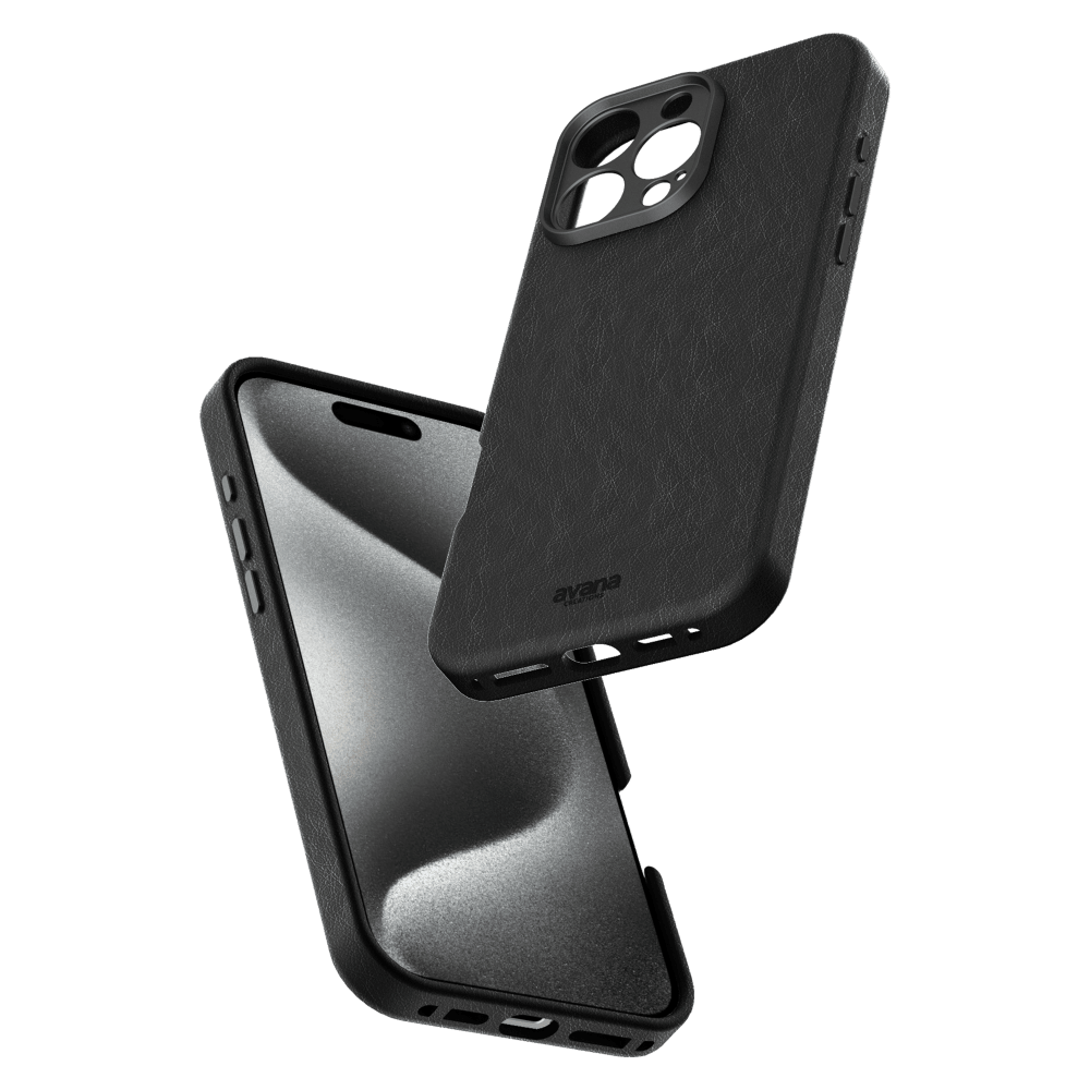 Avana - Leather MagSafe Case for Apple iPhone 16 Pro Max - Ash