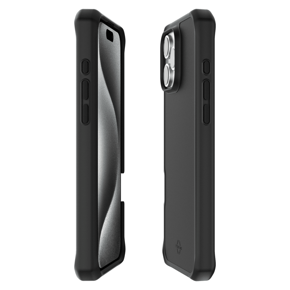 ITSKINS - Hybrid_R Bold MagSafe Case for Apple iPhone 16 Pro Max - Black