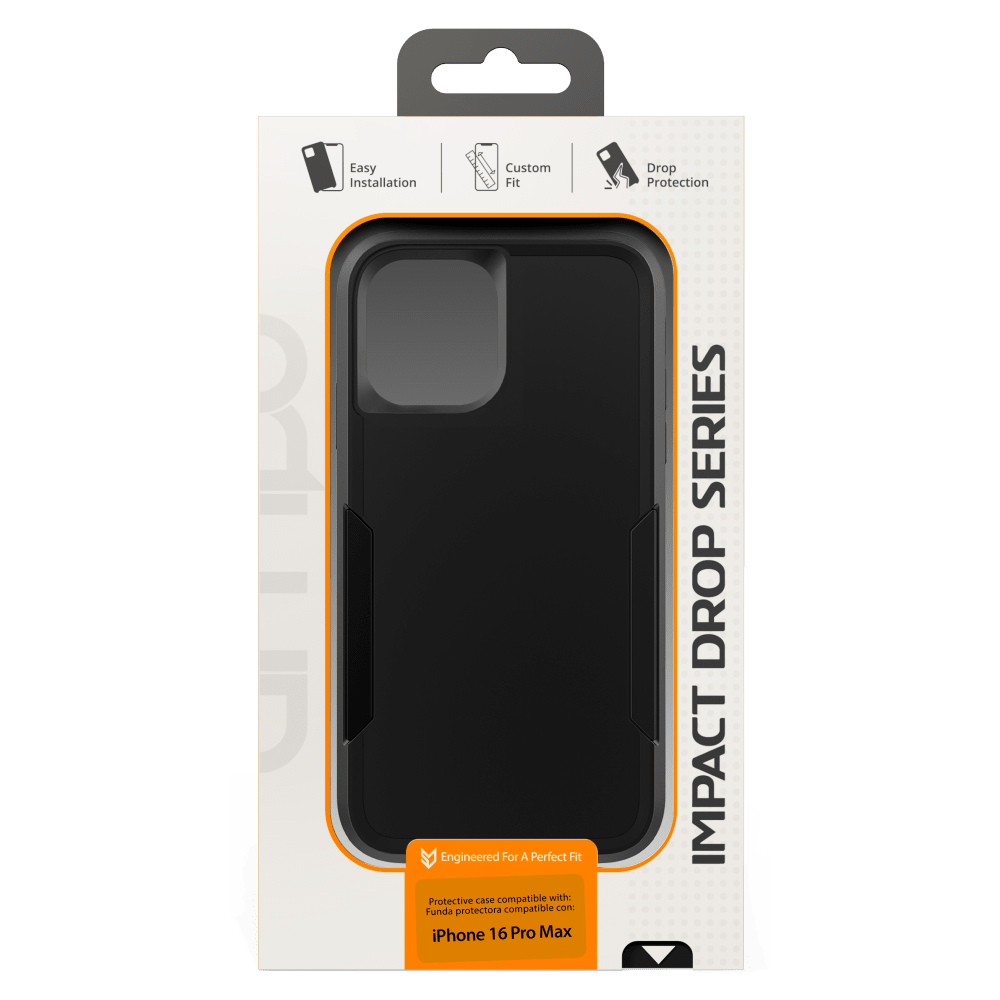 AMPD - Military Drop Case for Apple iPhone 16 Pro Max - Black