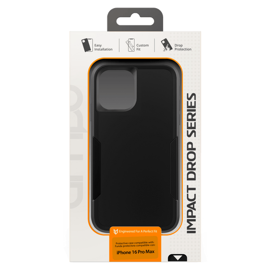 AMPD - Military Drop Case for Apple iPhone 16 Pro Max - Black