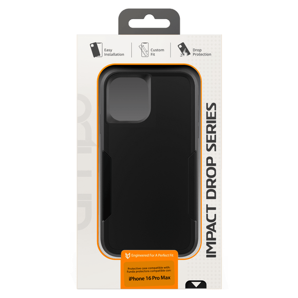 AMPD - Military Drop Case for Apple iPhone 16 Pro Max - Black