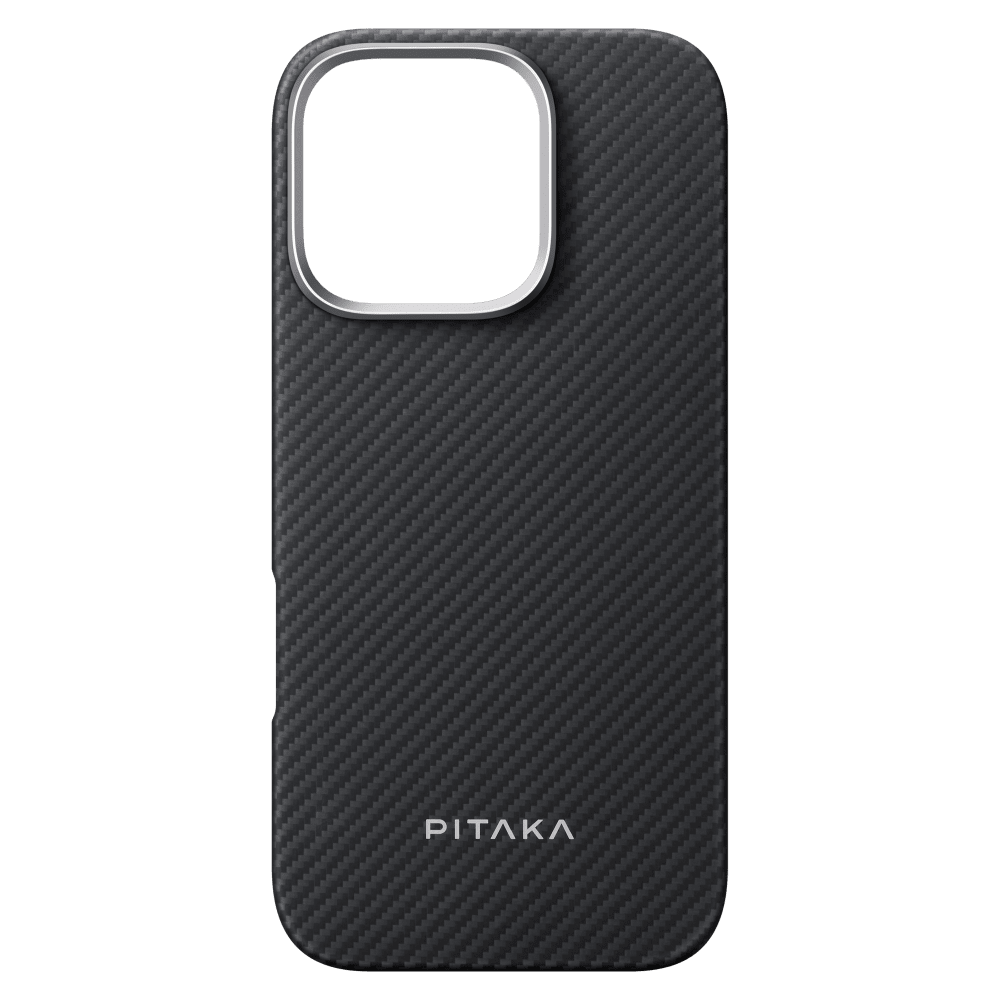 Pitaka - MagEZ Case Pro 4 MagSafe Case for Apple iPhone 16 Pro Max - Black and Grey Twill