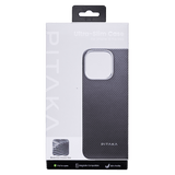 Pitaka - MagEZ Case Pro 4 MagSafe Case for Apple iPhone 16 Pro Max - Black and Grey Twill