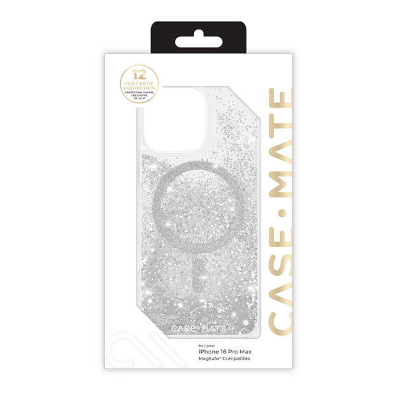 Case-Mate - Waterfall Case for Apple iPhone 16 Pro Max - Silver