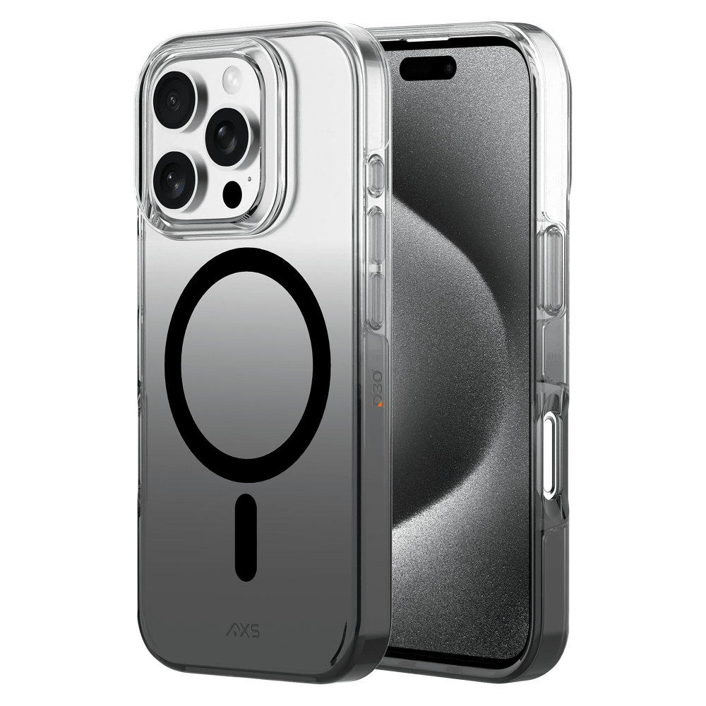 AXS - Crystal Shield D3O MagSafe Case for Apple iPhone 16 Pro - Smoke Gradient