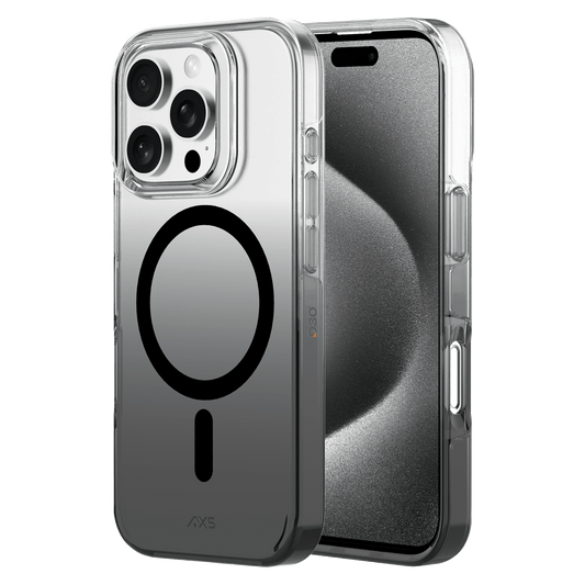 AXS - Crystal Shield D3O MagSafe Case for Apple iPhone 16 Pro - Smoke Gradient