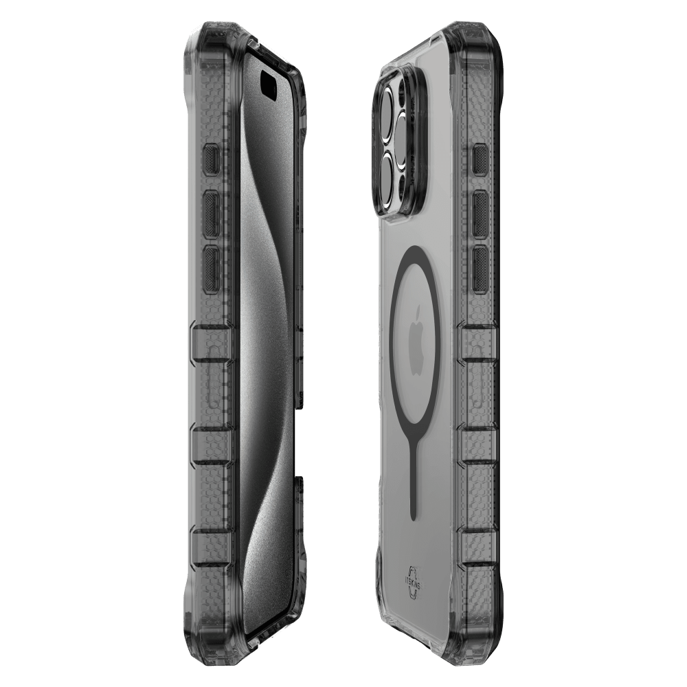 ITSKINS - Supreme_R Clear MagSafe Case for Apple iPhone 16 Pro - Graphite