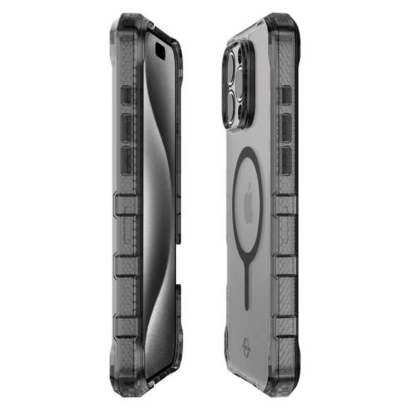 ITSKINS - Supreme_R Clear MagSafe Case for Apple iPhone 16 Pro - Graphite