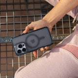 ITSKINS - Hybrid_R Vapor MagSafe Case for Apple iPhone 16 Pro - Smoke