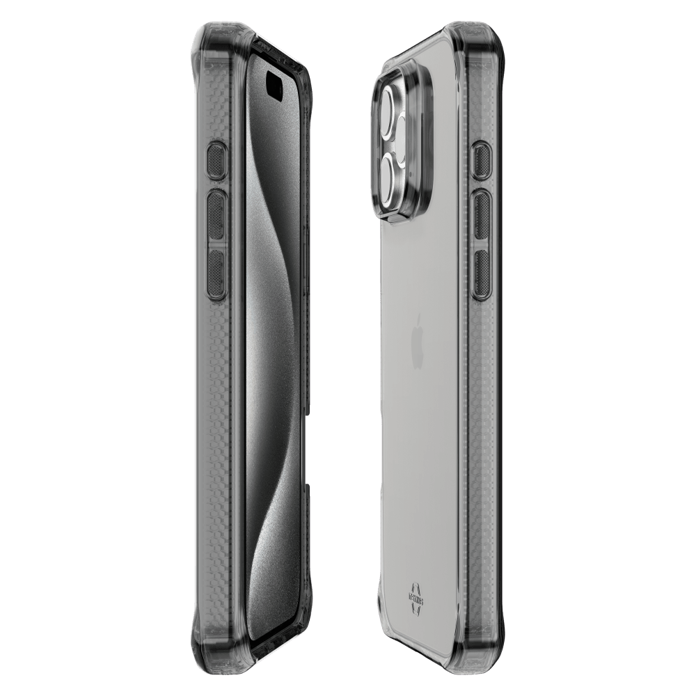 ITSKINS - Spectrum_R Clear Case for Apple iPhone 16 Pro - Smoke