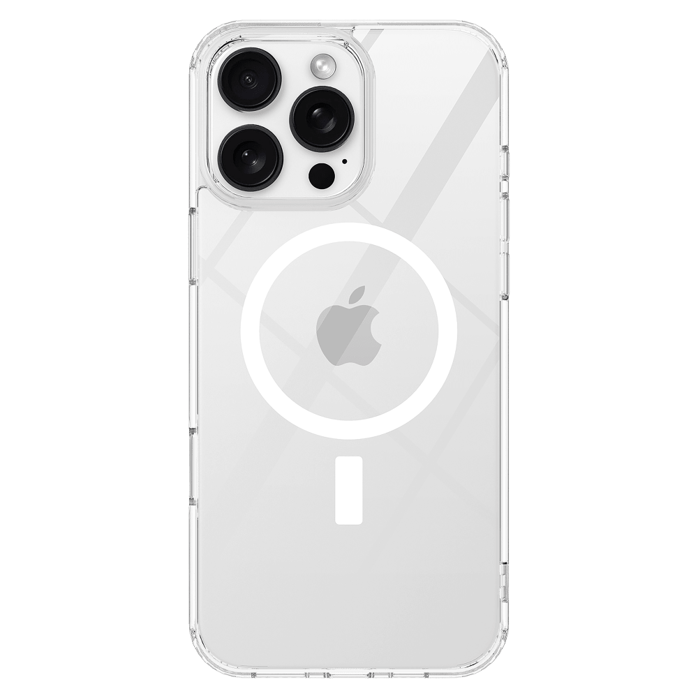 AMPD - TPU / Acrylic Crystal Clear MagSafe Case for Apple iPhone 16 Pro - Clear