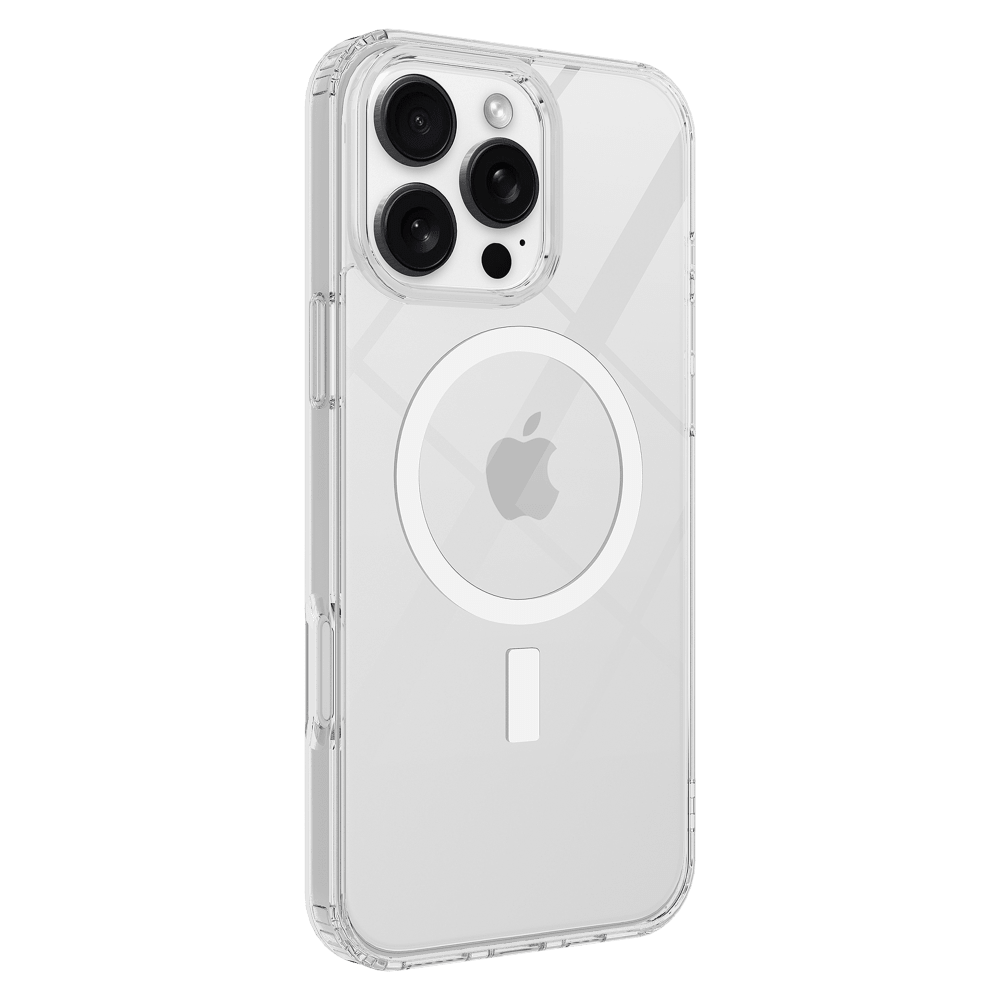 AMPD - TPU / Acrylic Crystal Clear MagSafe Case for Apple iPhone 16 Pro - Clear