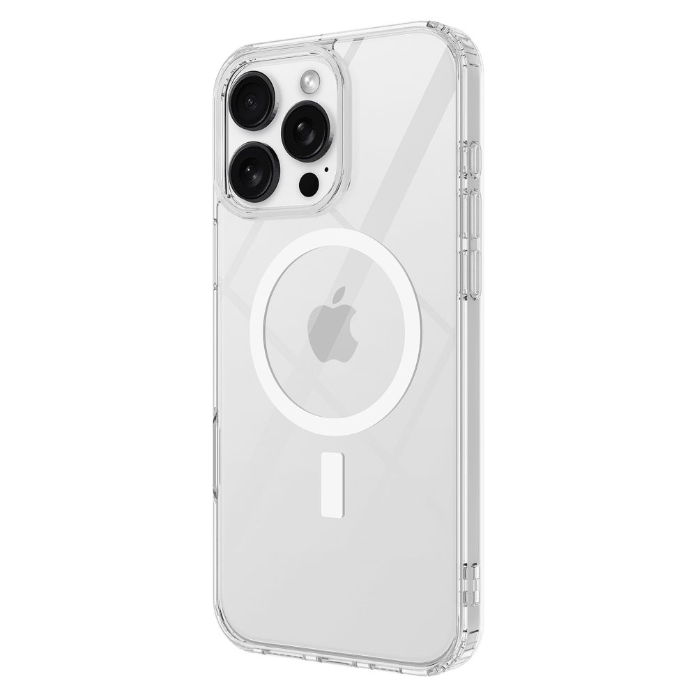 AMPD - TPU / Acrylic Crystal Clear MagSafe Case for Apple iPhone 16 Pro - Clear