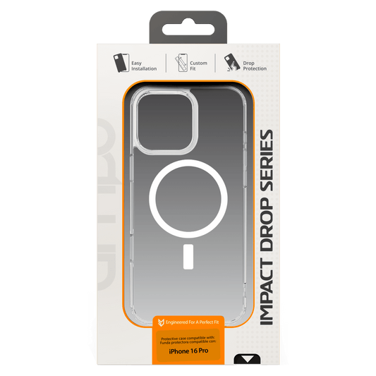 AMPD - TPU / Acrylic Crystal Clear MagSafe Case for Apple iPhone 16 Pro - Clear