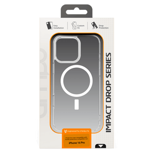 AMPD - TPU / Acrylic Crystal Clear MagSafe Case for Apple iPhone 16 Pro - Clear