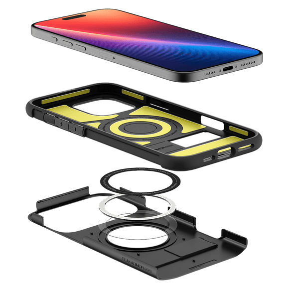Spigen - Slim Armor MagSafe Case for Apple iPhone 16 Pro - Black