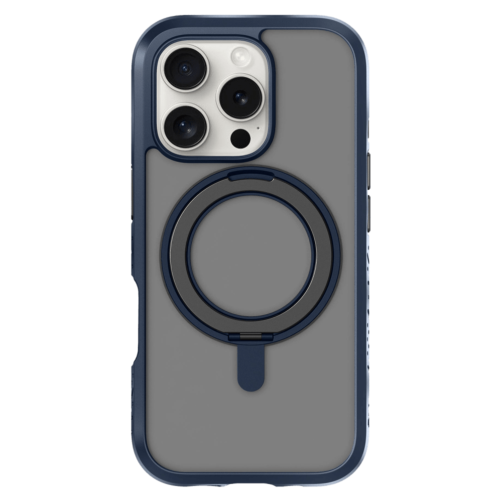 Laut - Crystal Matter MagSafe Case for Apple iPhone 16 Pro - Denim Blue