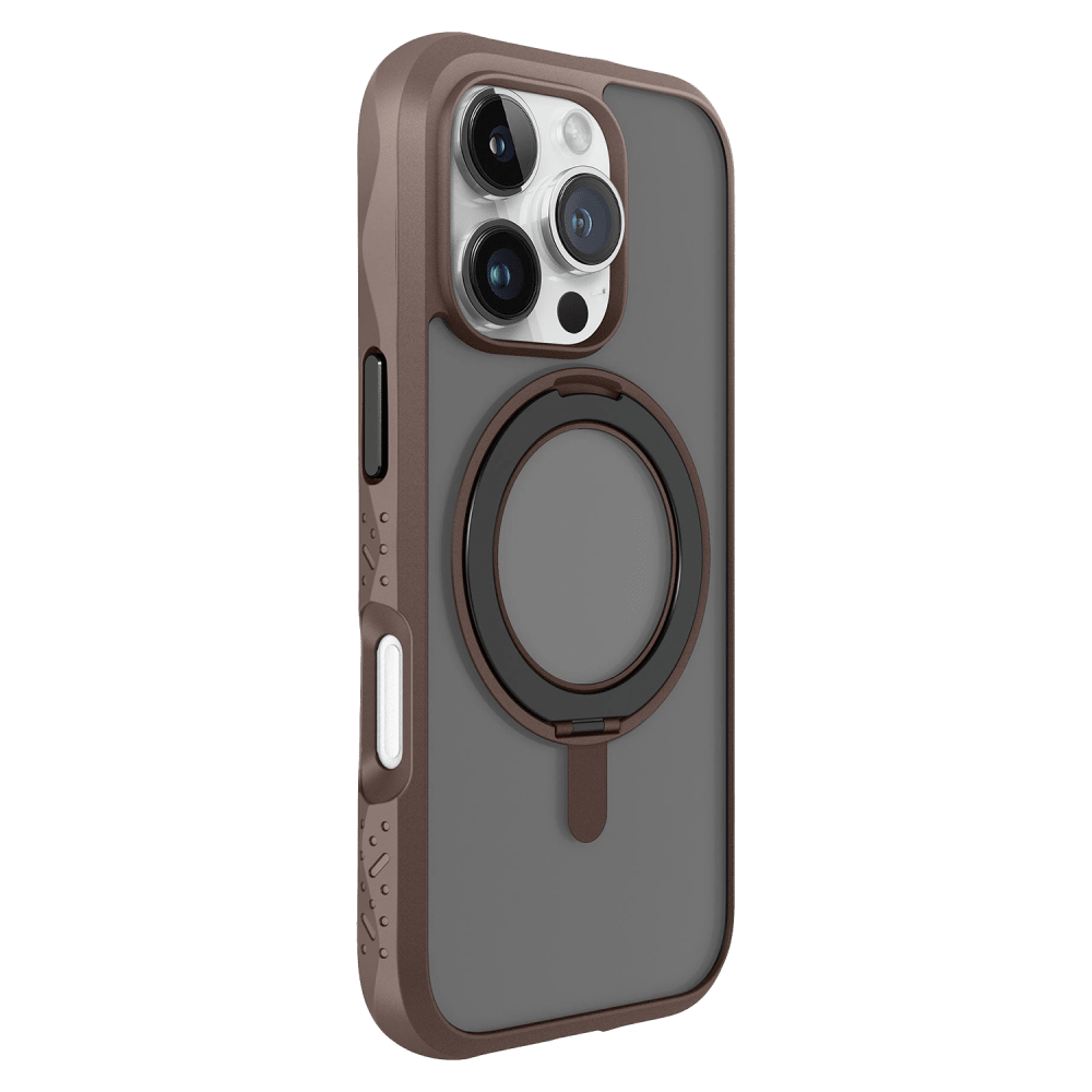 Laut - Crystal Matter MagSafe Case for Apple iPhone 16 Pro - Earth Brown