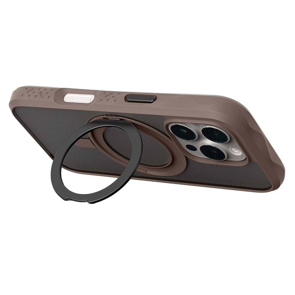 Laut - Crystal Matter MagSafe Case for Apple iPhone 16 Pro - Earth Brown