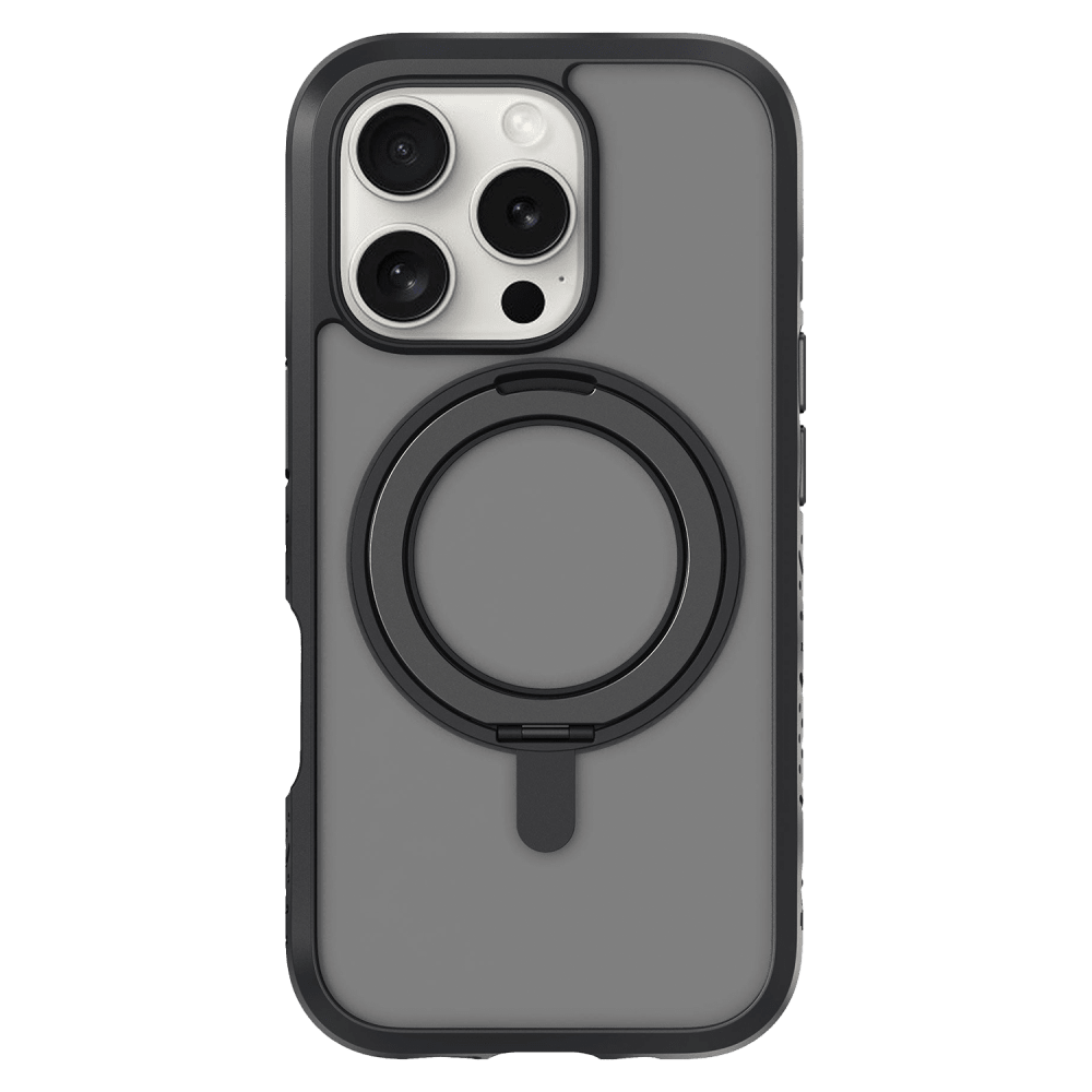 Laut - Crystal Matter MagSafe Case for Apple iPhone 16 Pro - Midnight