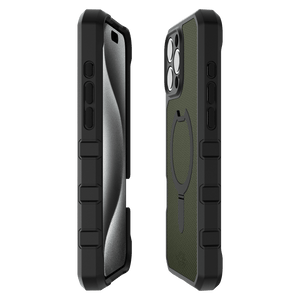 ITSKINS - Force_R Nylon MagSafe Case for Apple iPhone 16 Pro - Olive Green And Black
