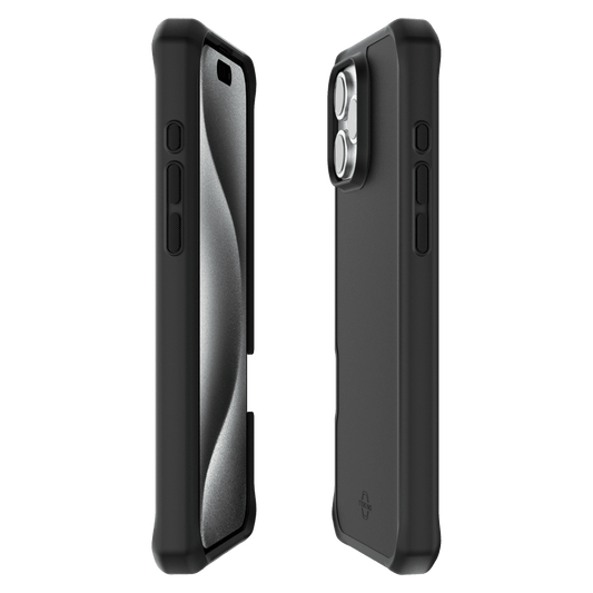 ITSKINS - Hybrid_R Bold MagSafe Case for Apple iPhone 16 Pro - Black