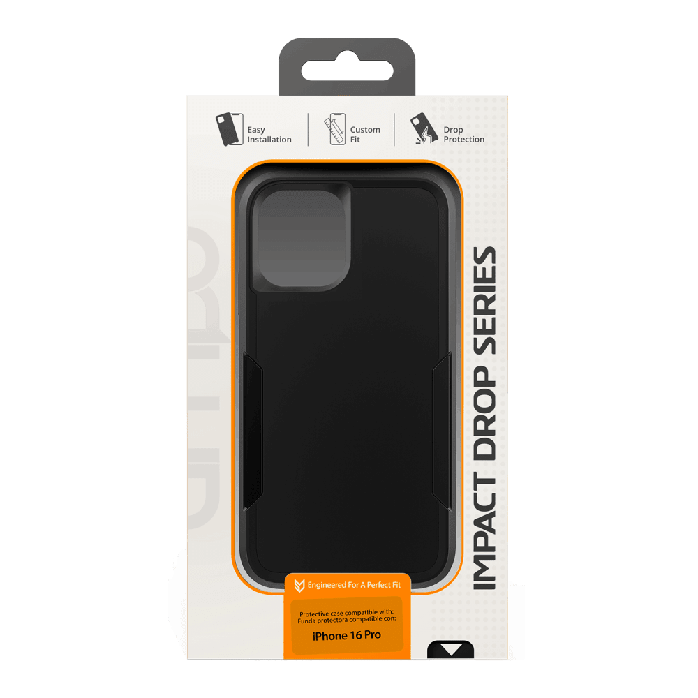AMPD - Military Drop Case for Apple iPhone 16 Pro - Black