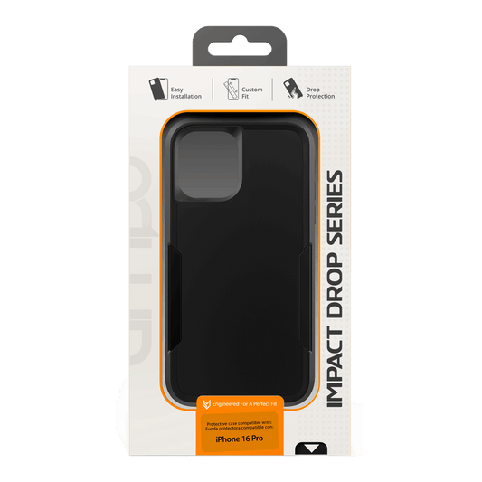 AMPD - Military Drop Case for Apple iPhone 16 Pro - Black