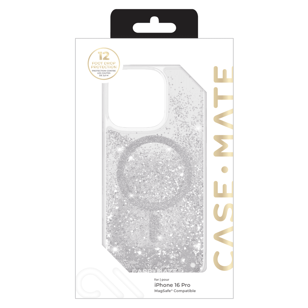 Case-Mate - Waterfall Case for Apple iPhone 16 Pro - Silver
