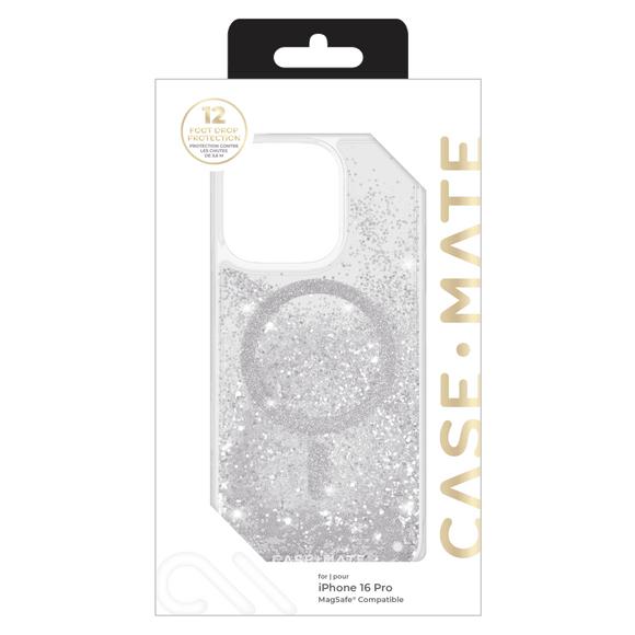 Case-Mate - Waterfall Case for Apple iPhone 16 Pro - Silver