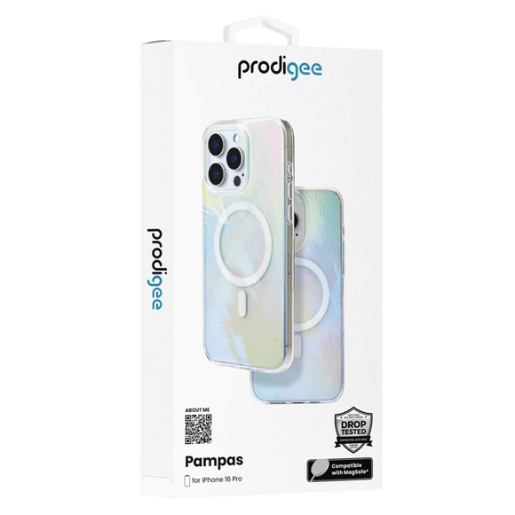 prodigee - Pompas MagSafe Case for Apple iPhone 16 Pro - Ice