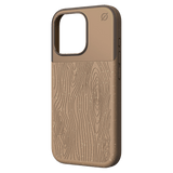 Atom Studios - Split Wood Fiber MagSafe Case for Apple iPhone 16 Pro - Taupe Wood