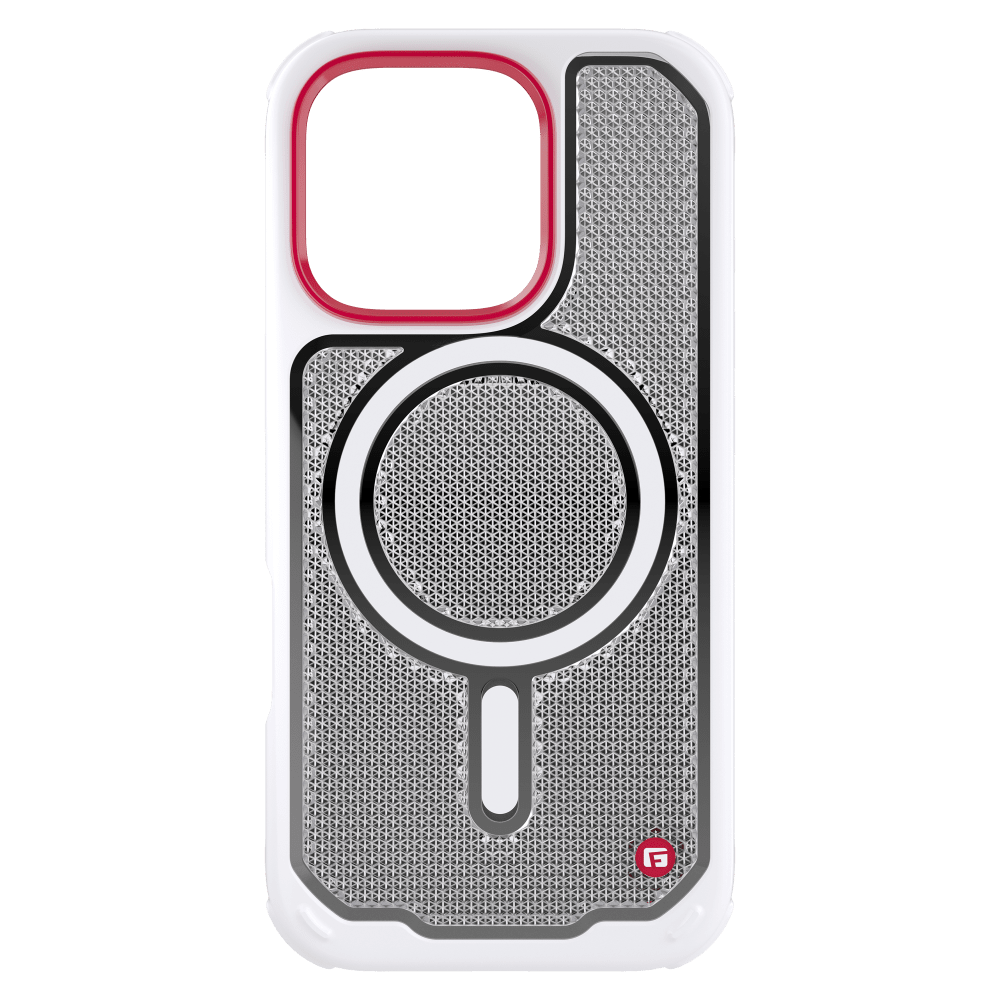 Gadget Guard - Reflector MagSafe Case with G-Form Protection for Apple iPhone 16 Pro - White