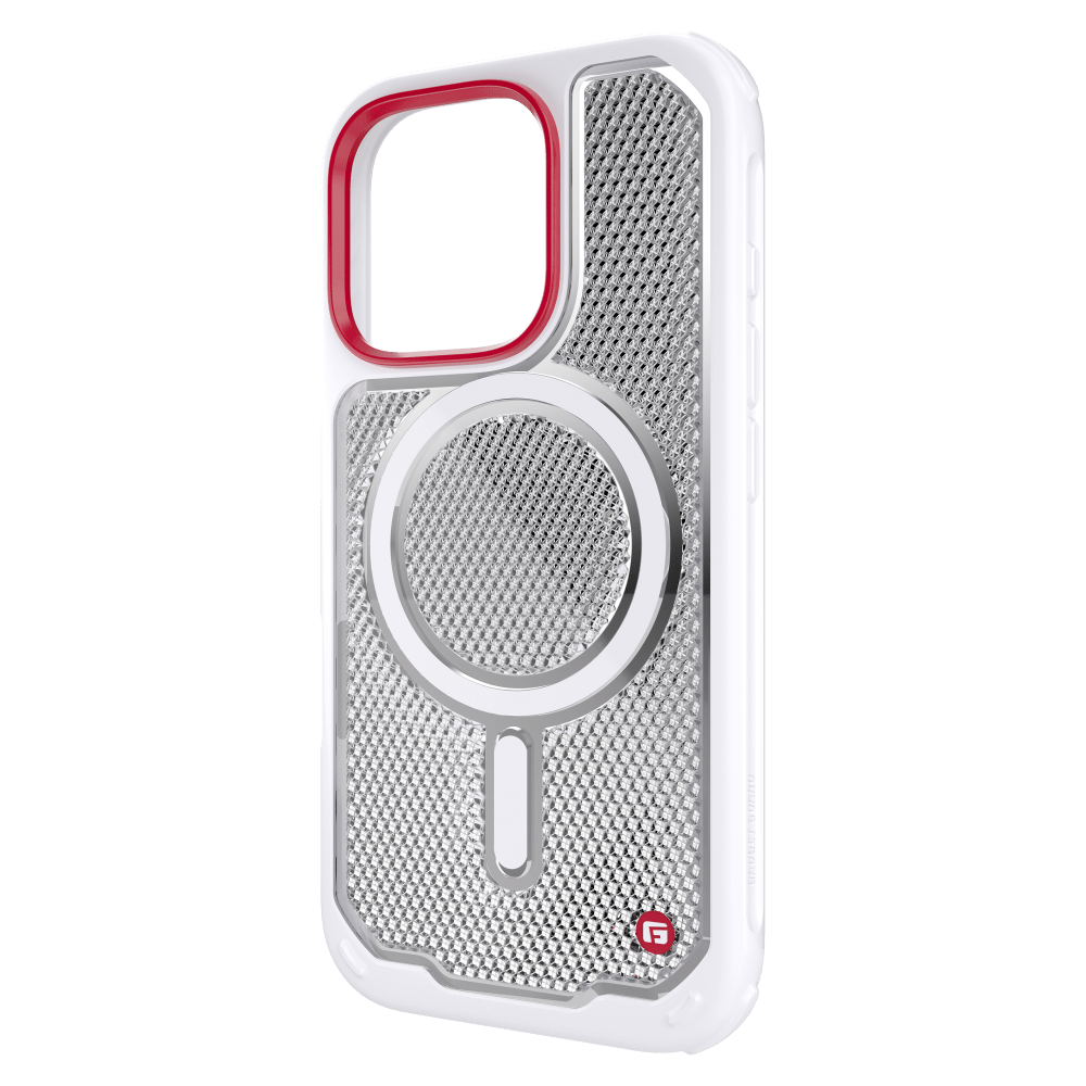 Gadget Guard - Reflector MagSafe Case with G-Form Protection for Apple iPhone 16 Pro - White