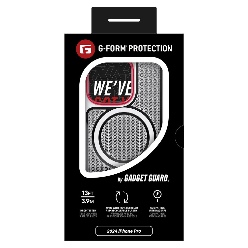 Gadget Guard - Reflector MagSafe Case with G-Form Protection for Apple iPhone 16 Pro - White