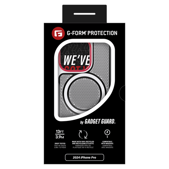Gadget Guard - Reflector MagSafe Case with G-Form Protection for Apple iPhone 16 Pro - White