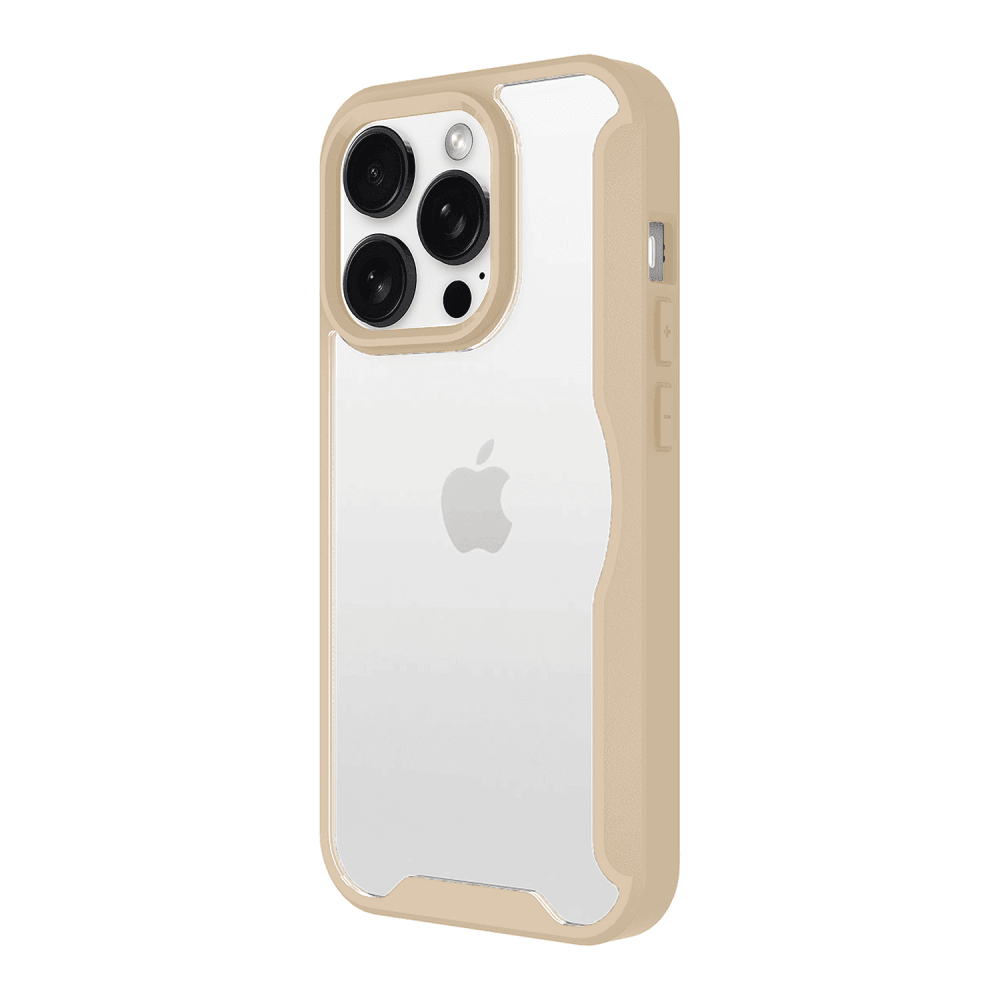AMPD - TPU / Acrylic Wallet Flip MagSafe Case for Apple iPhone 16 Pro - Tan