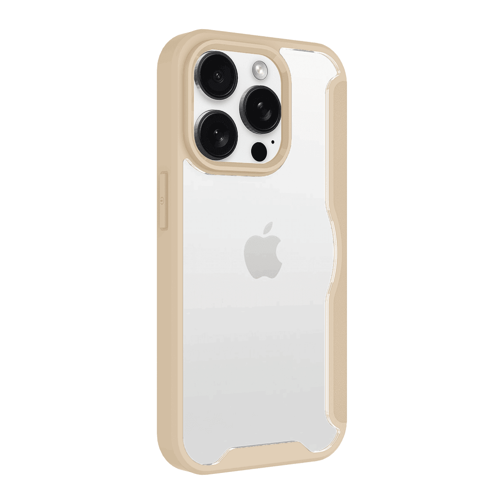 AMPD - TPU / Acrylic Wallet Flip MagSafe Case for Apple iPhone 16 Pro - Tan